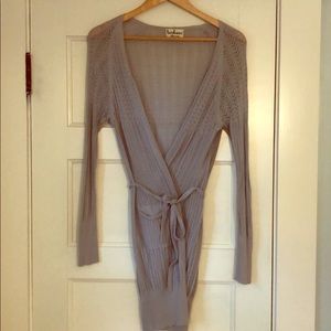 Light grey knit cardigan